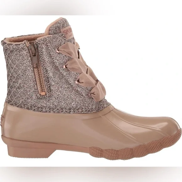 NIB Sperry Saltwater Sequin Duck Boot - Picture 6 of 8